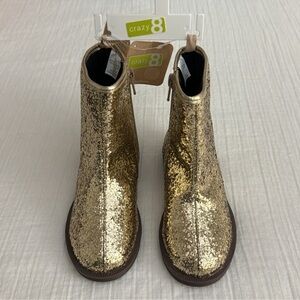 Crazy 8 Shimmering Gold Boots